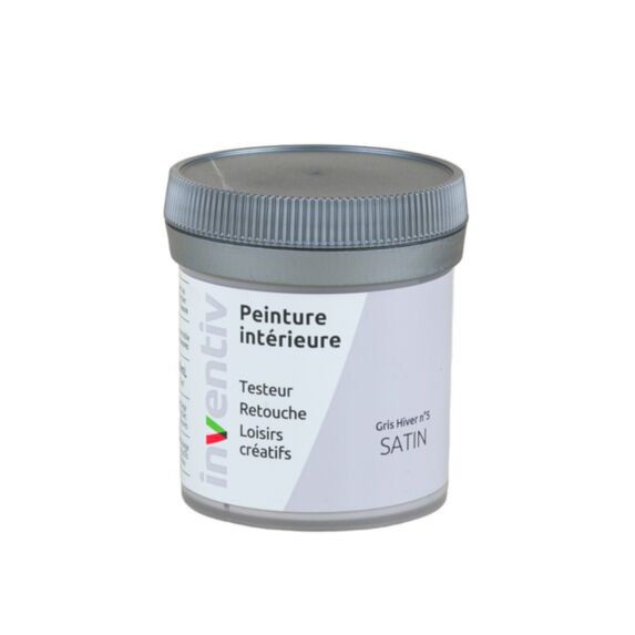 Testeur Peinture intérieure satin 0,08L gris hiver 5 - INVENTIV