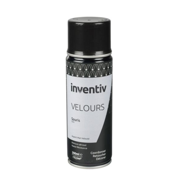 Peinture aérosol Velours 200ml Souris GG5 - INVENTIV