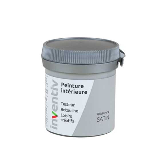 Testeur Peinture intérieure satin 0,08L gris fer 4 - INVENTIV