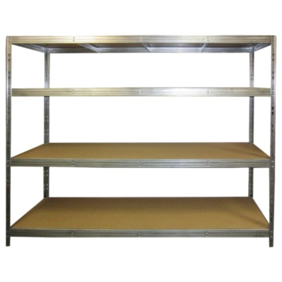 Etagère de rangement charge lourde 300kg 4 tablettes 185x200x50cm - INVENTIV