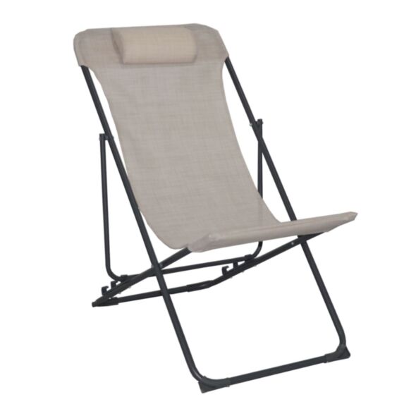 Chaise relax taupe - INVENTIV