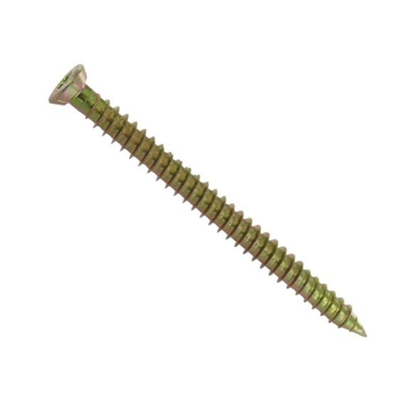 10 vis tête fraisée acier zingué pour béton 7,5x112 - INVENTIV