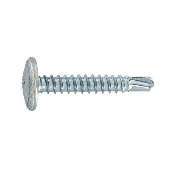 25 vis tôle autoperceuses embase acier zingué 4,2x19 - INVENTIV