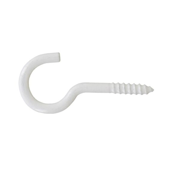 4 crochets à vis acier plastifié 5x50 - INVENTIV