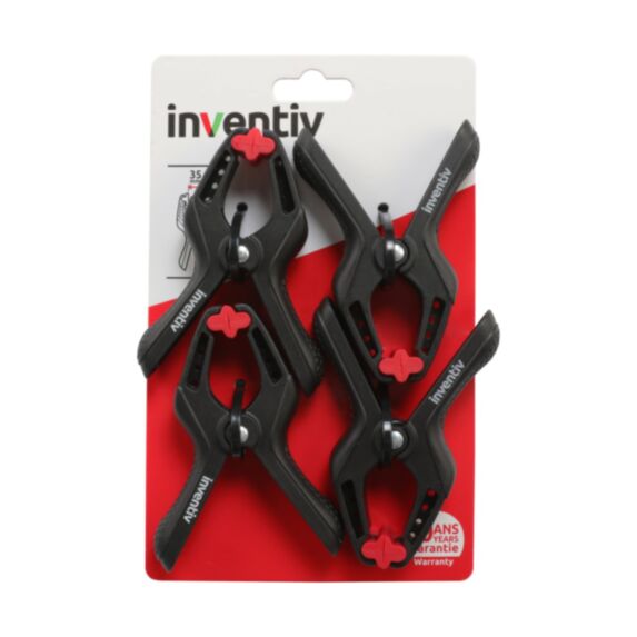 4 Pinces à ressort 35mm - INVENTIV