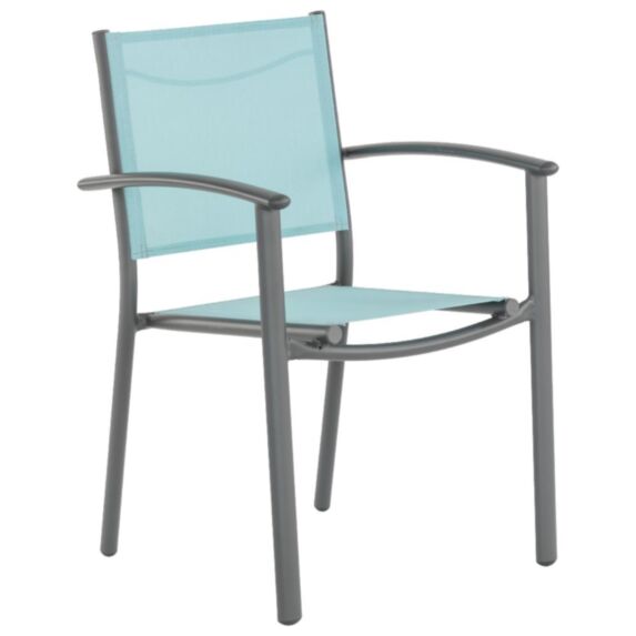 Fauteuil PopII Island alu tixline bleu ciel - INVENTIV