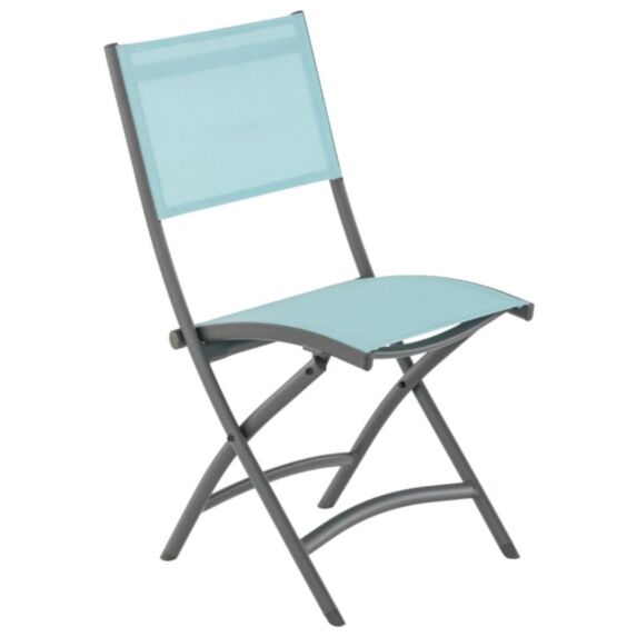 Chaise pliante Pop alu/tixline 46x60x89cm Island - INVENTIV