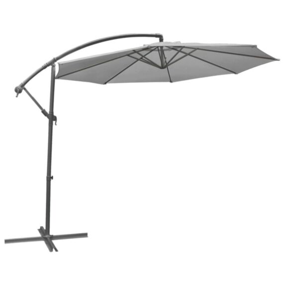 Parasol déporté Alto3 Ø3m gris - INVENTIV