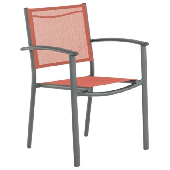 Fauteuil de jardin Pop2 Brique alu tixline - INVENTIV