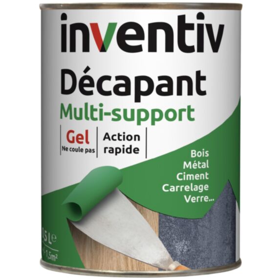 Décapant gel multisupport action rapide 0,5 L - INVENTIV