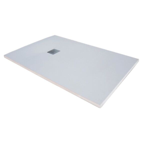 Receveur extra plat Mia 100x80x3cm Blanc Texture ardoise - INVENTIV