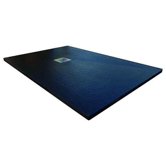 Receveur extra plat Mia 120x90x3cm Noir Texture ardoise - INVENTIV
