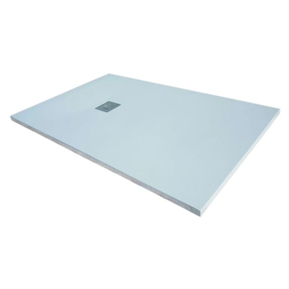 Receveur extra plat Mia 140x90x3cm Blanc Texture ardoise - INVENTIV