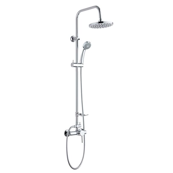 Colonne de douche avec robinetterie mécanique Muze chrome - INVENTIV