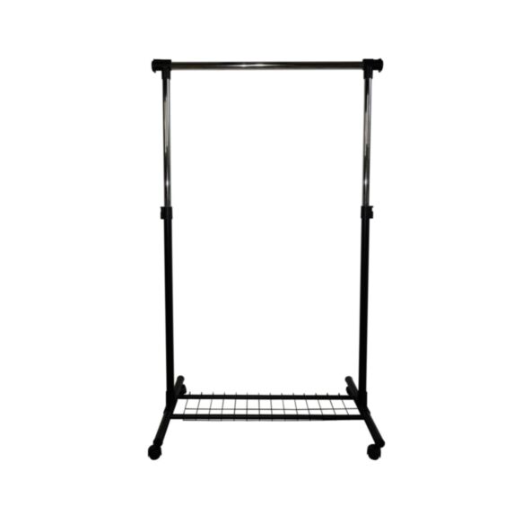 Portant simple extensible métal noir H.172x107x51cm - INVENTIV