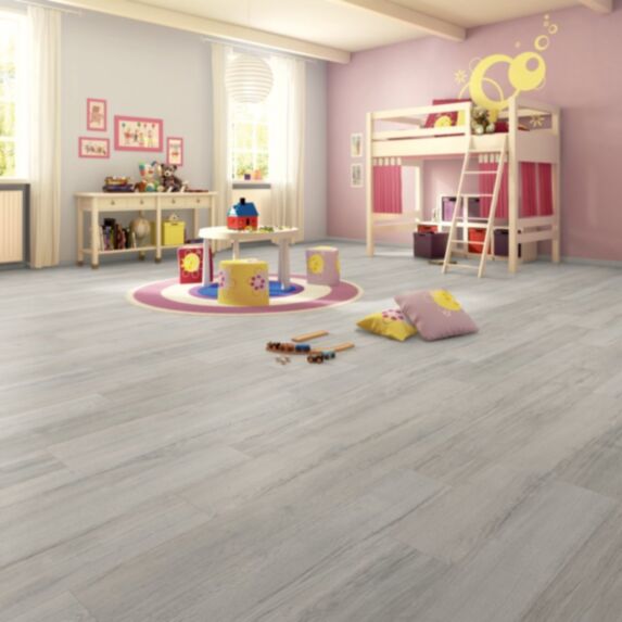 Revêtement de sol stratifié Solclic 1233 Gris Cendre 1,49m² - INVENTIV