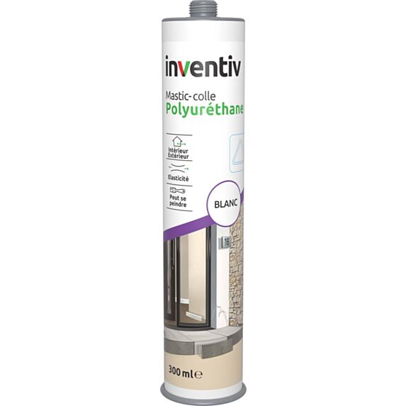 Mastic polyurethane blanc 300 mL - INVENTIV