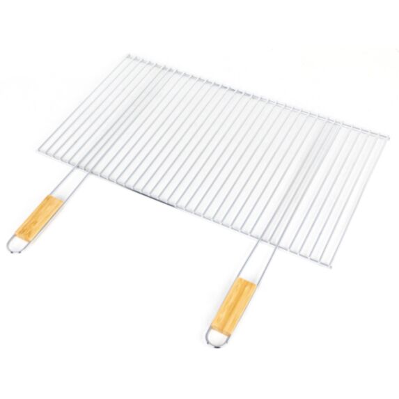 Grille Barbecue découpable 70x40cm manche bambou - INVENTIV