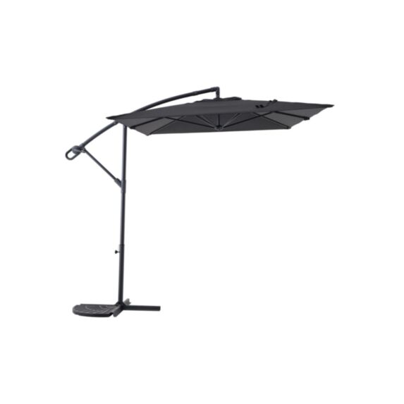 Parasol déporté Essentia 3x2m Gris - INVENTIV