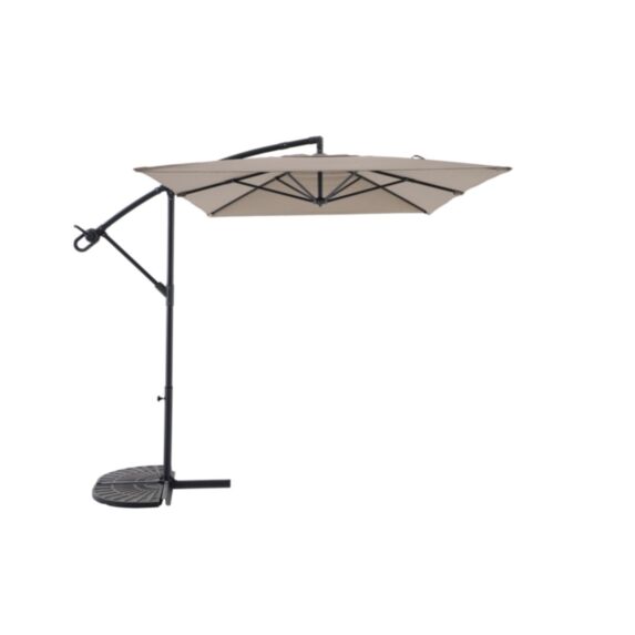Parasol déporté Essentia 3x2m Taupe - INVENTIV