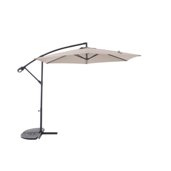 Parasol déporté Essentia Ø3m Taupe - INVENTIV
