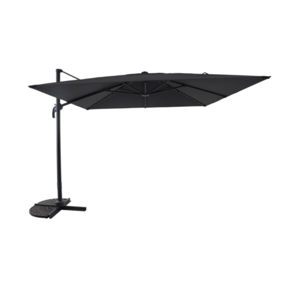 Parasol déporté Solix 3x3m Gris - INVENTIV