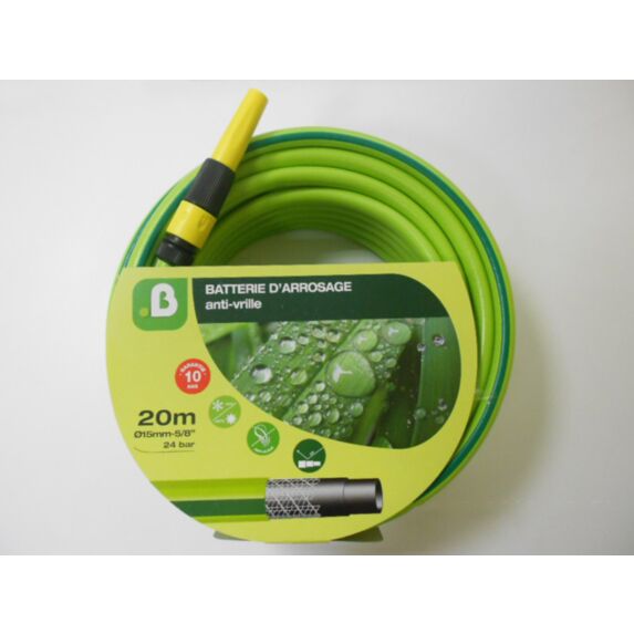 Tuyau d'arrosage MBTY1 antivrille Ø15mm L20m - MR BRICOLAGE