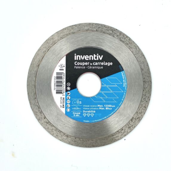 Disque Diamant Carrelage 115mm - INVENTIV