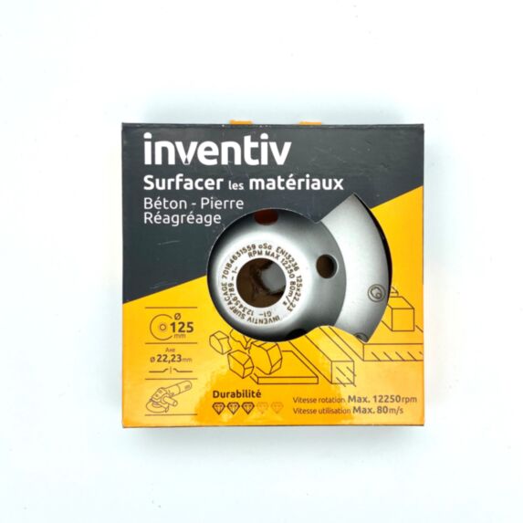 Disque Surfacage Béton 125mm - INVENTIV