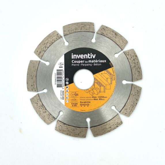 Disque Diamant Béton 125mm - INVENTIV