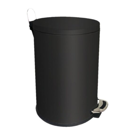 Poubelle cuisine à pédale Venus noir mat 20L - INVENTIV