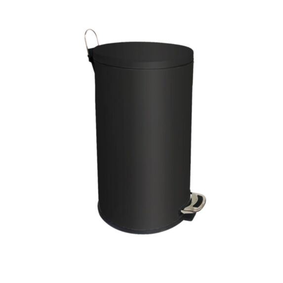 Poubelle de cuisine à pédale Vénus 30L Noir mat - INVENTIV