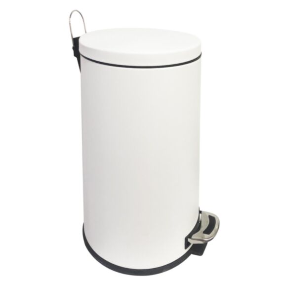 Poubelle de cuisine à pédale Vénus 30L Blanc mat - INVENTIV