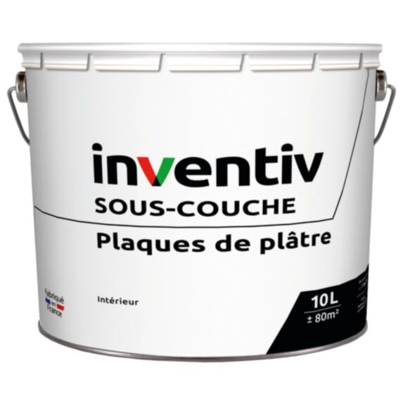 Sous-couche plaques de plâtre cartonnées 10 L INVENTIV