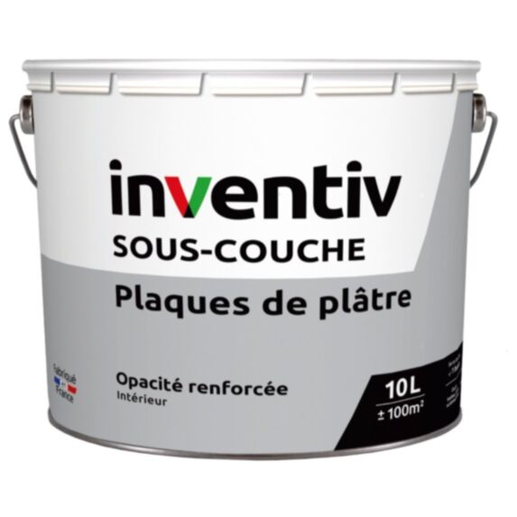 Sous-couche plaques de plâtre opacité renforcée 10L - INVENTIV
