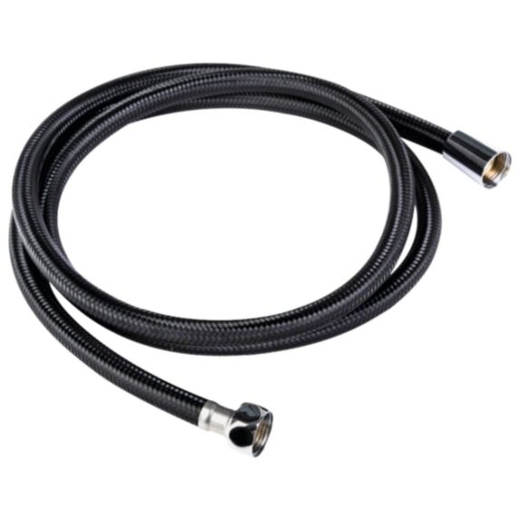 Flexible de douche noir Nylon 1,75 m - INVENTIV