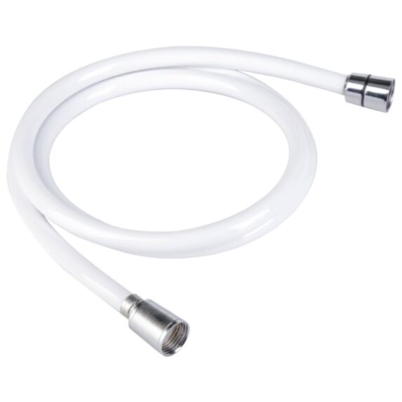 Flexible de douche Blanc PVC 1,5 m - INVENTIV