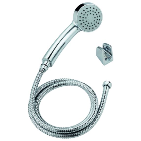 Duo douchette + support 1 jet 1,5 m Léa chromé  - INVENTIV
