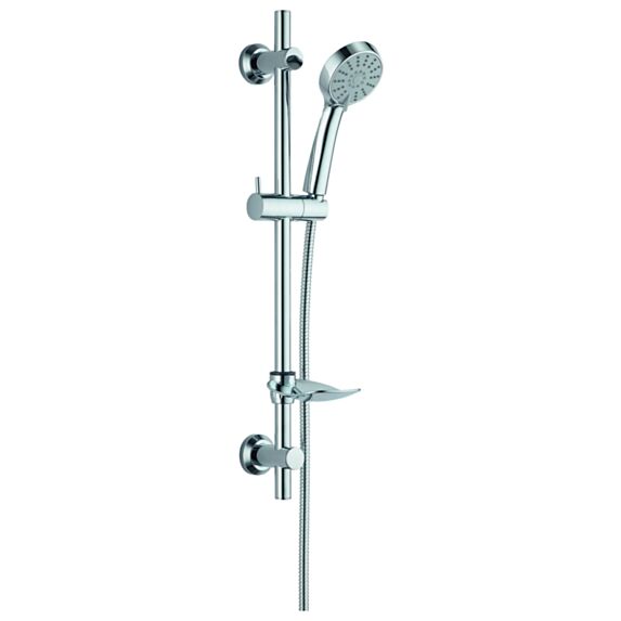 Trio douchette 3 jets Teli chrome flex inox 150 cm - INVENTIV