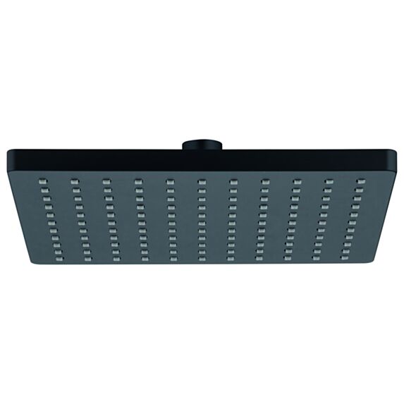 Tête de douche Rapo noir mat ABS 20x20cm - INVENTIV
