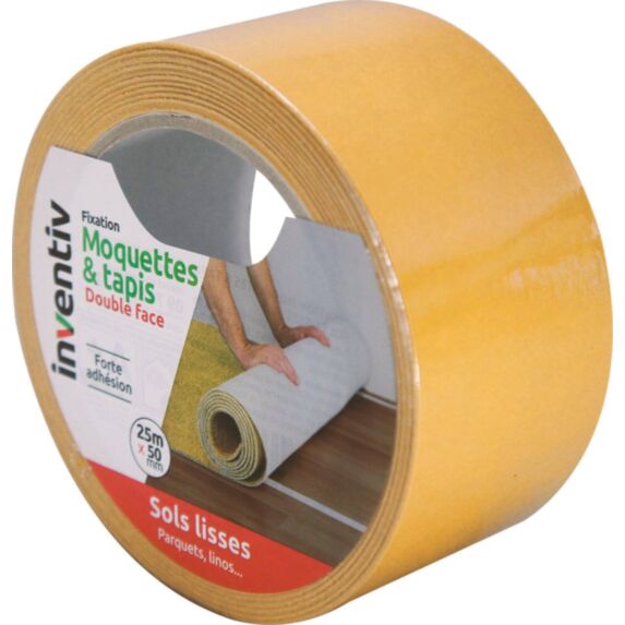 Double-face sols PVC 25mx50mm - INVENTIV