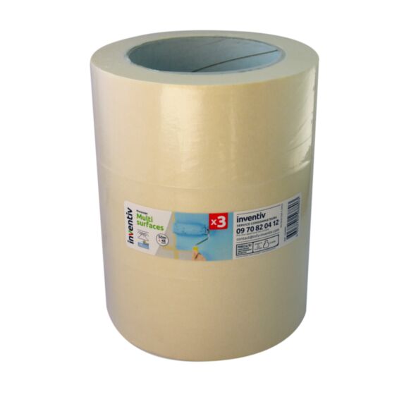 3 Rubans de masquage Multisurfaces 50mx48mm - INVENTIV