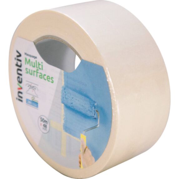 Ruban de masquage Multisurfaces 50mx48mm - INVENTIV