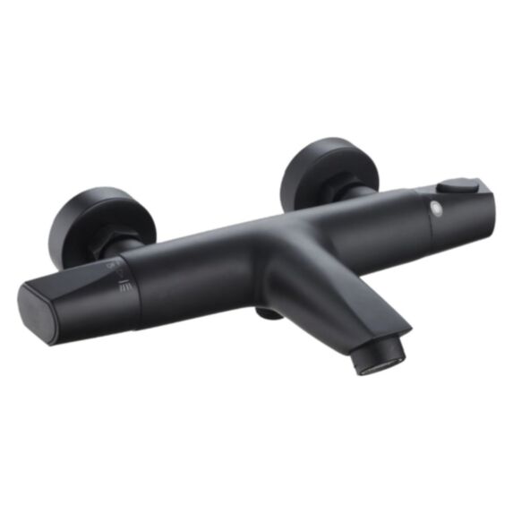 Thermostatique bain/douche Alloa noir mat - INVENTIV