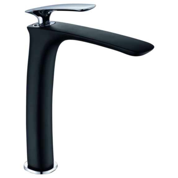 Mitigeur lavabo haut Perla noir/chromé - INVENTIV