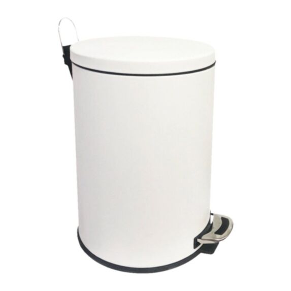 Poubelle cuisine à pédale Venus blanc mat 20L - INVENTIV