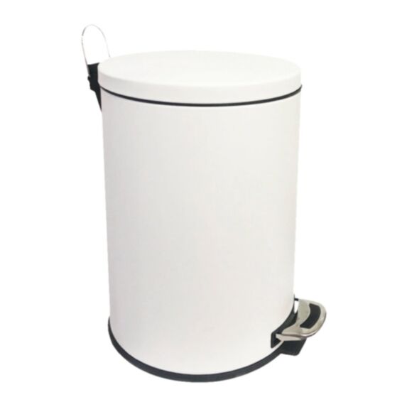 Poubelle cuisine à pédale Venus blanc mat 20L - INVENTIV