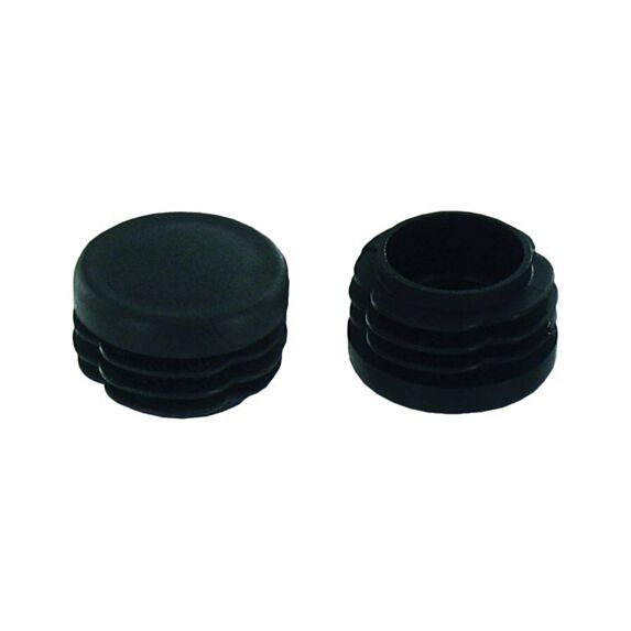 Set de 4 patins rentrants Ø22/23 mm plastique noir - INVENTIV