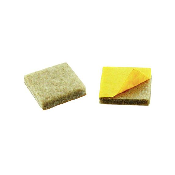 Set de 12 patins superfeutre 24 x 24 mm beige - INVENTIV