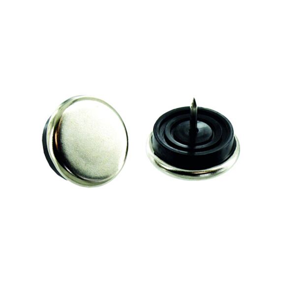 4 patins à clouer Ø30mm acier nickelé - INVENTIV